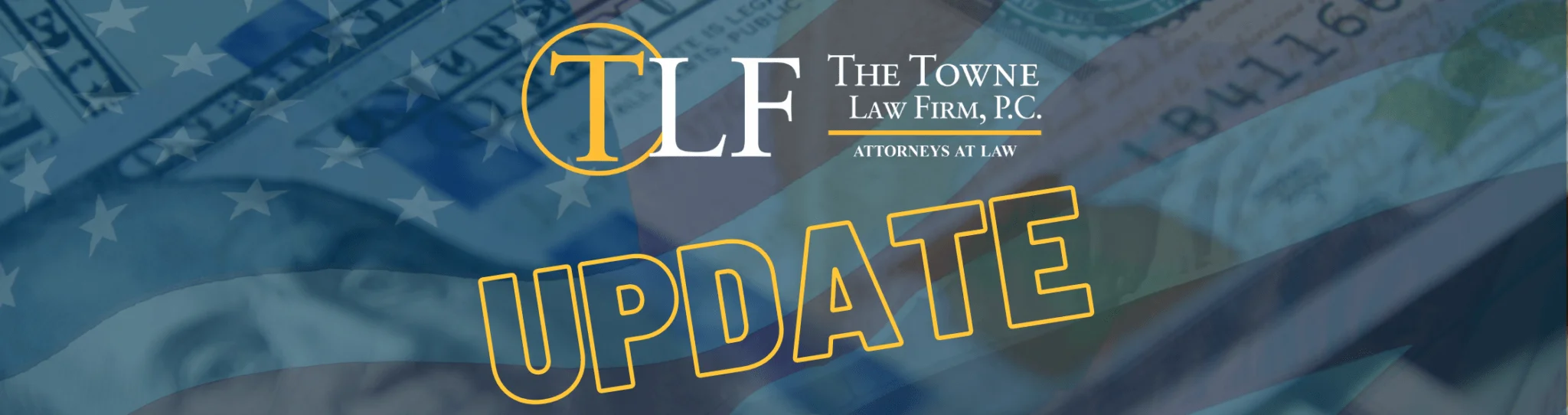 TLF Update image with American flag and money
