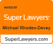 Rated By Super Lawyers Michael Rhodes-Devey SuperLawyers.com Badge
