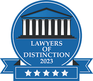 Lawyers of Distinction Award Badge 2023