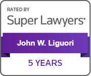 John Liguori 5 years Super Lawyer Badge