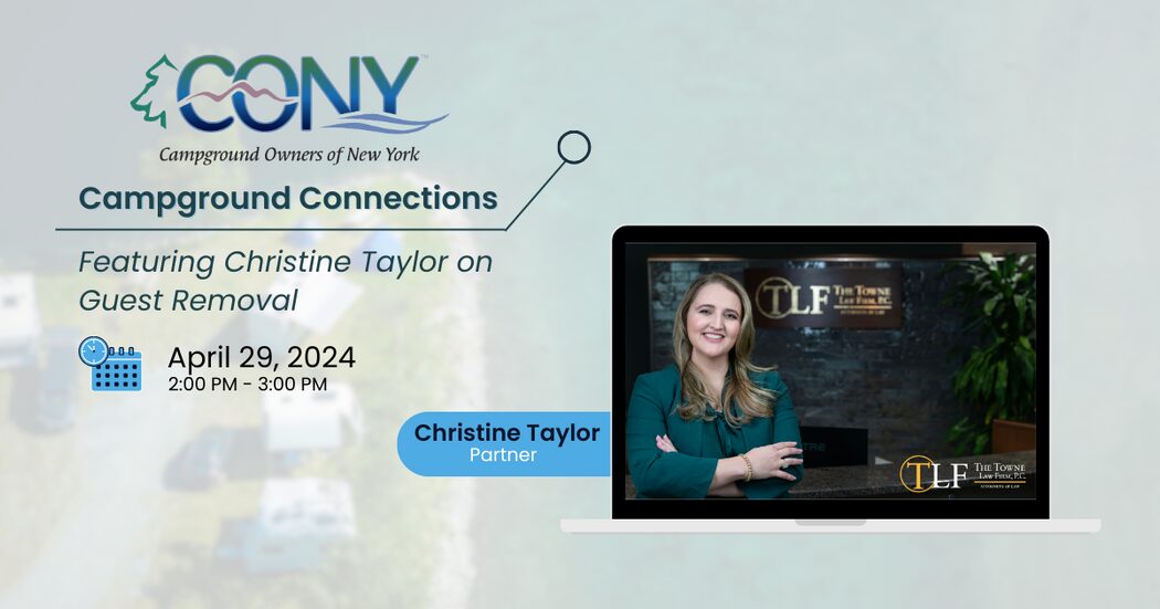 ONY's Campground Connections: Christine Taylor on Guest Removal