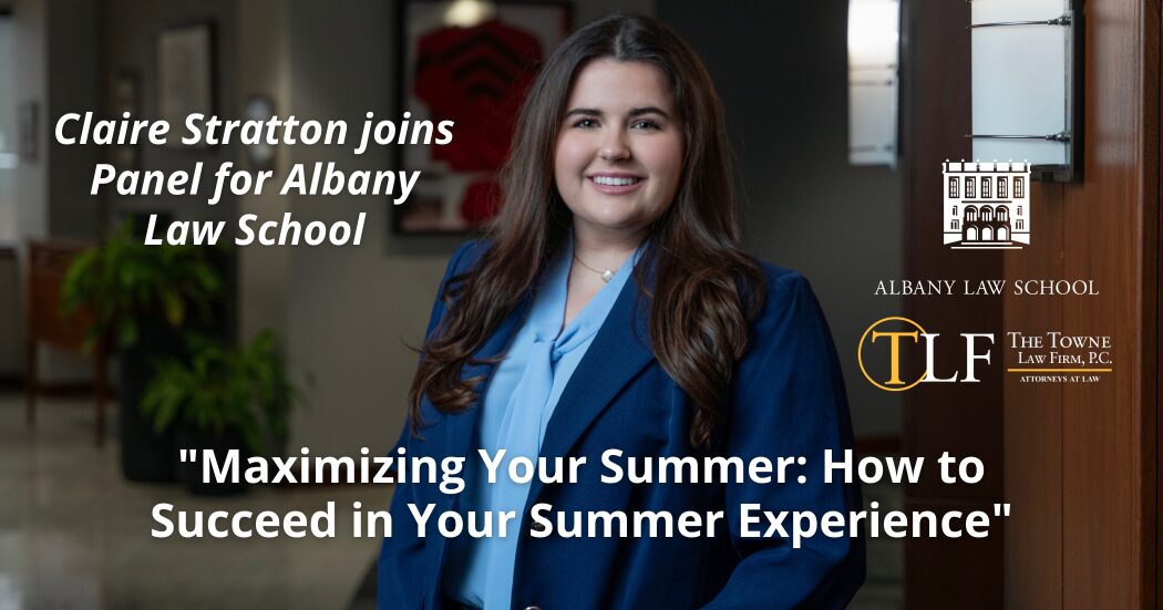 Claire Stratton joins Panel for Albany Law School "Maximizing Your Summer: How to Succeed in Your Summer Experience"