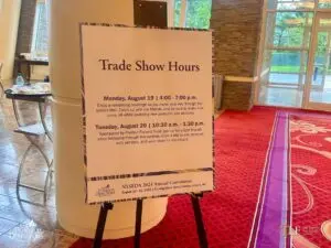 Trade Show Hours Sign