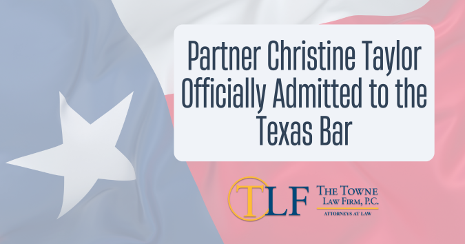 Partner Christine Taylor Officially Admitted to the Texas Bar